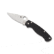Spyderco Para Military 2 Folding Knife, 3.45 in, CPM S45VN, Black, G-10 Handle, PlainEdge Blade, C81GP2