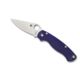 Spyderco Para Military 2 Plain Edge Folding Pocket Knife, G-10 Steel, S110V, Dark Blue C81GPDBL2