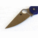 Spyderco Para Military 2 Folding Pocket Knife, G-10, Dark Blue, S110v, Plain Edge, C81GPDBL2