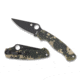Spyderco ParaMilitary 2 Folding Knife, 3.45 in, CPM S45vn, Camo, G-10 Handle, PlainEdge Black Blade, C81GPCMOBK2