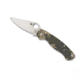 Spyderco ParaMilitary 2 Folding Knife, 3.45 in, CPM S45VN, Camo, G-10 Handle, PlainEdge Blade, C81GPCMO2