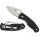 Spyderco Persistence Lightweight Folding Knife, 2.75in, 8Cr13MoV Steel, PlainEdge, Drop Point Blade, FRN Black Handle, C136PBK