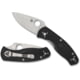 Spyderco Persistence Lightweight Folding Knife, 2.75in, 8Cr13MoV Steel, PlainEdge, Drop Point Blade, FRN Black Handle, C136PBK