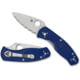 Spyderco Persistence Lightweight Folding Knife, 2.75in, CPM S35VN, Serrated Leaf Blade, Blue FRN Handle, C136SBL