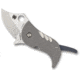 Spyderco Pochi Folding Knife, 1.56in, CPM S45VN Steel, Clip point Blade, Beadblasted Handle, Designed by Kazuyuki Sakurai, Titanium, C256TIP