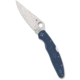 Spyderco Police 4 Lightweight Folding Knife, 4.38in, CPM SPY27, Clip Point Blade, Satin Finish, Silver, Blue FRN Handle, C07PCBL4