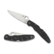 Spyderco Police 4 Lightweight Folding Knife, 4.38in, VG-10, Modified Clip Blade, PlainEdge, FRN Black Handle, C07PBK4