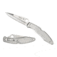 Spyderco Police Model Folding Knife, 4.2in, VG-10, Clip Point FE Blade, Stainless Steel Handle, C07P
