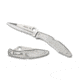 Spyderco Police Model Folding Knife, 4.2in, VG-10, Clip Point, Partially Serrated Blade, Stainless Handle C07PS