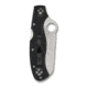 Spyderco Rescue 3 Lightweight Thin Blue Line Folding Knife, 3.57in, VG-10, Serrated Sheepsfoot Blade, FRN Black Handle, C14FSBKBL3