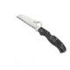 Spyderco Rescue 3 SpyderEdge Folding Knife, 3.58in, VG-10, Sheepsfoot Blade, FRN Black Handle, C14SBK3