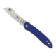 Spyderco Roadie Folding Knife, 2.09in, N690Co, Wharncliffe Blade, Plain Edge, FRN Blue Handle, C189PBL