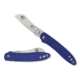 Spyderco Roadie Folding Knife, 2.09in, N690Co, Wharncliffe Blade, Plain Edge, FRN Blue Handle, C189PBL