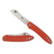 Spyderco Roadie Folding Knife, 2.09in, N690Co, Wharncliffe Blade, Plain Edge, FRN Orange Handle, C189POR