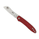 Spyderco Roadie Folding Knife, 2.09in, N690Co, Wharncliffe Blade, Plain Edge, Fiberglass-Reinforced Nylon, Red Handle, C189PRD