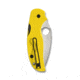 Spyderco Sage 5 Folding Knife, 2.99 in, CPM MagnaCut Stainless Steel, Yellow, Fiberglass Reinforced Nylon, C123PYL
