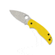 Spyderco Sage 5 Folding Knife, 2.99 in, CPM MagnaCut Stainless Steel, Yellow, Fiberglass Reinforced Nylon, C123PYL