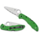 Spyderco Salt 2 Folding Knife, 3.78in, H-1, Drop Point Blade, SpyderEdge, FRN Green Handle, C88FSGR2