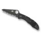 Spyderco Salt 2 Lightweight SpyderEdge Folding Knife, FRN Handle, 7.25in, Black Blade, Black, C88SBBK2