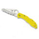 Spyderco Salt 2 Lightweight FRN Handle 7.25in SpyderEdge Folding Knife, Yellow, C88SYL2