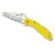Spyderco Salt 2 Lightweight SpyderEdge Folding Knife, FRN Handle, 7.25in, Yellow, C88SYL2