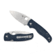 Spyderco Shaman Folding Knife, 3.58 in, CPM SPY27, Blue, G10, C229GPCBL
