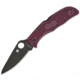 Spyderco Endela Folding Knife, 3.41in, Micro-Melt PD#1, Drop Point Blade, Burgundy FRN Handle, C243BGBKP