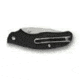 Spyderco Spy-DK Lightweight Folding Knife,2.69in PlainEdge Blade,Black Handle C179PBK