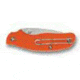 Spyderco Spy-DK Lightweight Folding Knife,2.69in PlainEdge Blade,Orange Handle C179POR