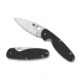 Spyderco Emphasis Plain Edge Folding Knife, 3.61in, G-10, Tip-Up, Black, C245GP