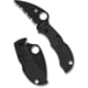Spyderco Manbug 1.91in Assisted Opening Folding Knife, VG-10, Serrated Wharncliffe, FRN Black Handle, Black, MBKWSBK