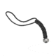 Spyderco Round Pewter Bead, Black Paracord Lanyard BEAD2LY