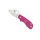 Spyderco Squeak SlipIt Folding Knife, 2in, N690Co, Clip Point Blade, PlainEdge, FRN Pink Handle, C154PPN