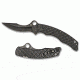 Spyderco Szabo Folding Knife w/ Black PlainEdge Blade and Carbon Fiber Handles C146CFBBKP