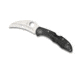 Spyderco Salt Tasman 2 Folding Knife, 2.91in, H-1, Hawkbill Blade, FRN Black Handle, C106PBK2