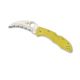 Spyderco Salt Tasman 2 Lightweight Folding Knife, 2.91in, H-1 Steel, Hawkbill Blade, SpyderEdge, FRN Yellow Handle, C106SYL2