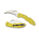 Spyderco Salt Tasman 2 Lightweight Folding Knife, 2.91in, H-1 Steel, Hawkbill Blade, SpyderEdge, FRN Yellow Handle, C106SYL2
