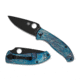Spyderco Tenacious Folding Knife, 3.35 in, D2, Blue, Titanium, Diamond Like Coating, C122TIBLBKD2P