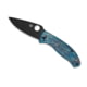 Spyderco Tenacious Folding Knife, 3.35 in, D2, Blue, Titanium, Diamond Like Coating, C122TIBLBKD2P