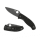 Spyderco Tenacious Folding Knife, 3.39 in, Black Plain Blade, Black G-10 Handle, C122GBBKP