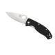 Spyderco Tenacious Folding Knife, 3.39 in, Silver Plain Blade, Black G-10 Handle, C122GP