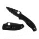 Spyderco Tenacious Lightweight Black Blade Folding Knife, 3.39 in, 8Cr13MoV, Clip Point, FRN Black, C122PBBK