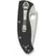 Spyderco Tenacious Lightweight CombinationEdge Folding Knife, 3.39 in, 8Cr13MoV, Clip Point Blade, FRN Black Handle, C122PSBK