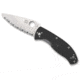 Spyderco Tenacious Lightweight SpyderEdge Knife, Black, C122SBK