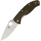 Spyderco Tenacious Linerlock OD Green Folding Knife, 3.38 satin finish 8Cr13MoV stainless blade, OD green bi-directional texture FRN handle, C122POD