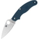 Spyderco UK Penknife Folding Knife, 2.95in, CPM SPY27 Steel, Leaf Blade, FRN Blue Handle, C94PCBL