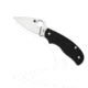 Spyderco Urban Leaf Lightweight Black Plain Edge Knife C127PBK
