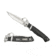 Spyderco Vallotton Sub-Hilt Black Smooth-G-10 Handle, FE Blade Fold Knife C149GP