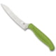 Spyderco Z-Cut Kitchen Knife, 4.4 in, CTS BD1N, Pointed Tip, Plain, Polypropylene, Green Handle, K14PGN