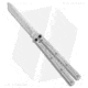 Squid Industries Krake Raken V3 Butterfly Folding Knife, 4.50in, AEB-L Steel, Tanto Blade, Aluminum, Gray Handle, Gray/Silver, 10.125 inch, BHQ-103091